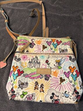 Dooney & Bourke White Multi Disney Character Crossbody